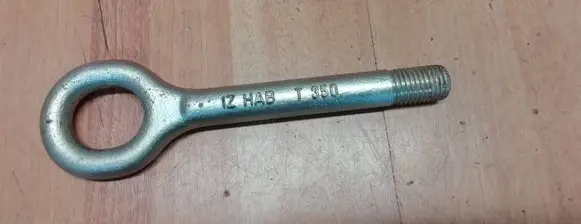 Towing hook eye