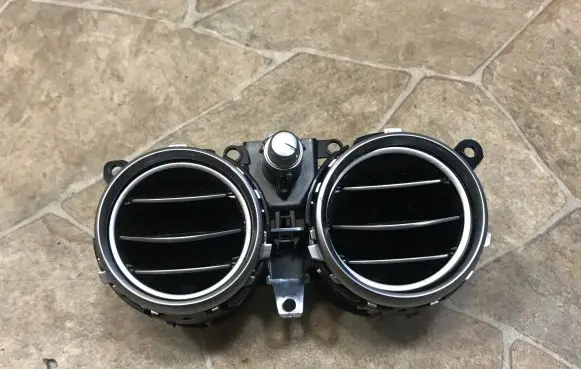 Dashboard air vent grill cover trim