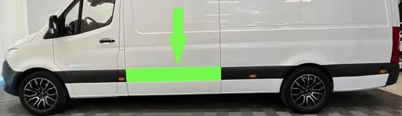 Mercedes-Benz Sprinter W907 W910 Sliding door trim (molding) A9106905300 A9106900600 A9106909101