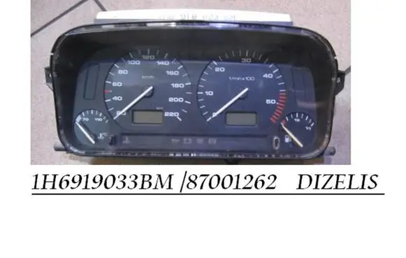 Volkswagen Golf III Speedometer (instrument cluster) 1H6919033BM 87001262