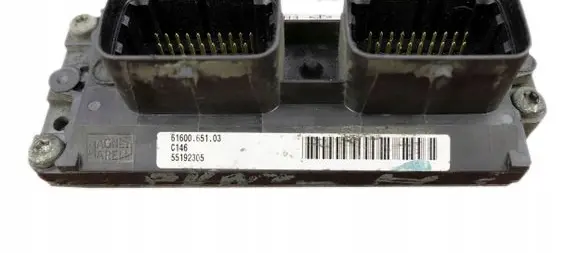 Fiat Punto (188) Engine control unit/module 55192305 6160065103 C146