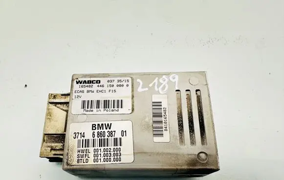 BMW X5 F15 Air suspension control unit module (rear) 6860387 001002000