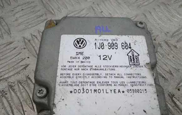 Volkswagen PASSAT B5 Airbag control unit/module 1J0909604