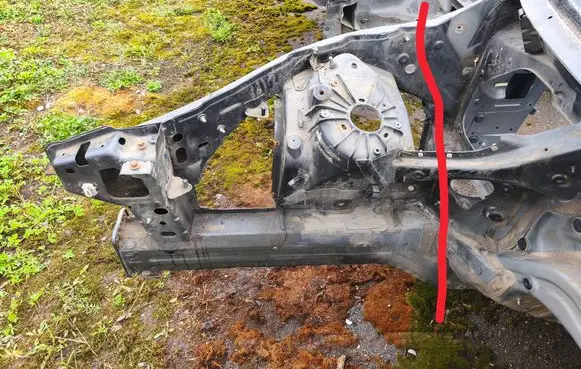 BMW X6 E71 Front side member 7174282 7174456 7174274