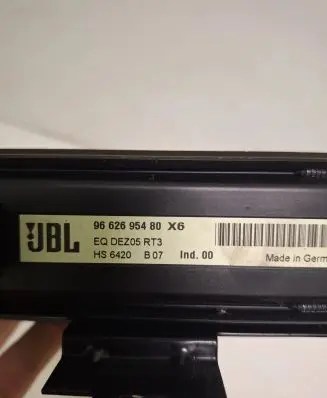 Citroen C6 Sound amplifier 9662695480