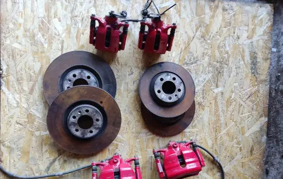 Audi A1 Brake discs and calipers set 2Q0615423B 2Q0615424B 2Q0615601G