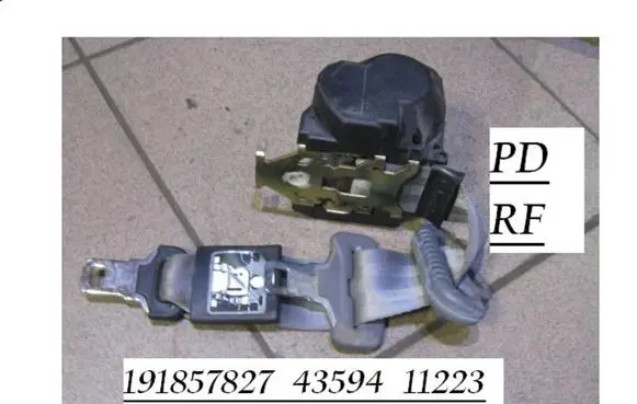Ford Galaxy Front seatbelt 191857827 43594