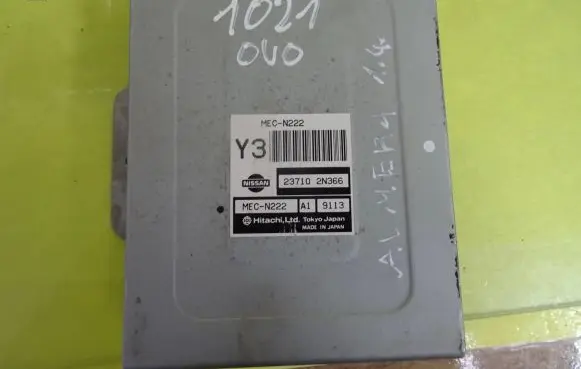 Nissan Almera Engine control unit/module 237102N366 MEC-N222