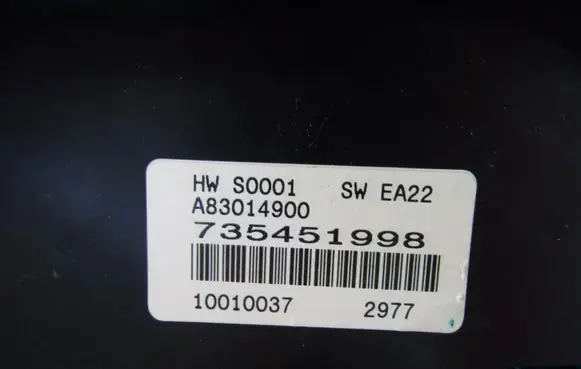 Fiat 500 Climate control unit 735451998