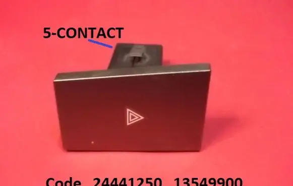 Opel Signum Hazard light switch 24441250 13549900