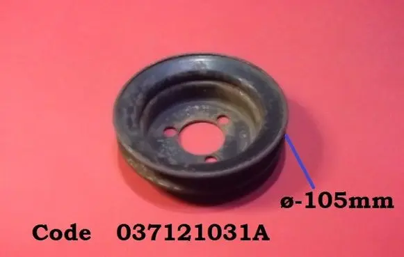 Volkswagen PASSAT B3 Water pump pulley 037121031A