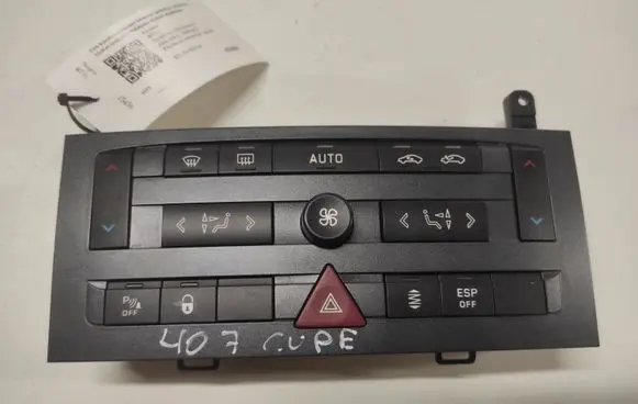 Peugeot 407 Climate control unit 96573322 96514807 96469958