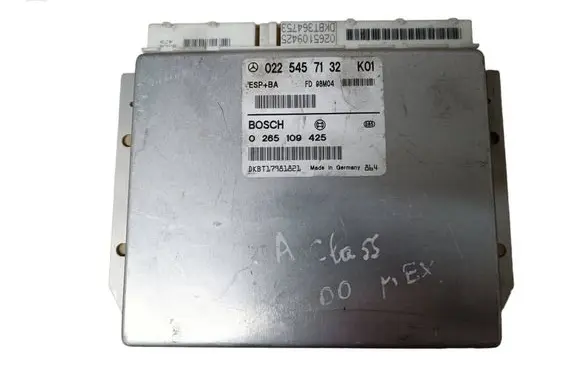 Mercedes-Benz A W168 ESP (stability system) control unit 0225457132 0265109425 DKBT17981821