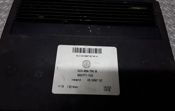 Volkswagen Phaeton Comfort/convenience module 3D0959760B