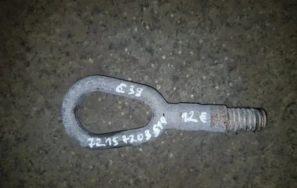 Towing hook eye