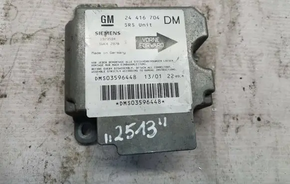 Opel Zafira A Airbag control unit/module 24416704 1923594 5WK42978