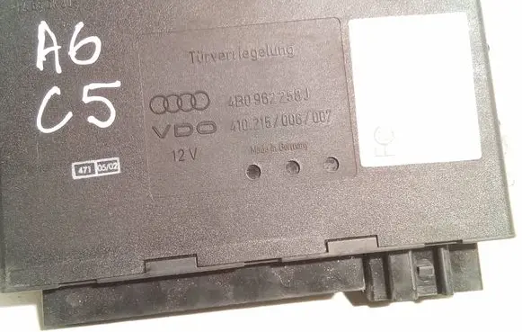 Audi A6 S6 C5 4B Comfort/convenience module 4B0962258J