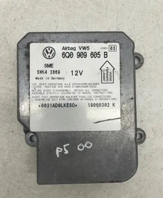 Volkswagen PASSAT B5 Airbag control unit/module 6Q0909605B 19000302K 5WK42869