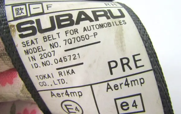 Subaru Legacy Front seatbelt 7Q7050P