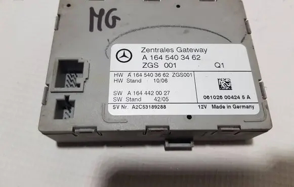 Mercedes-Benz ML W164 Gateway control module 1648300454BFS A1648300454