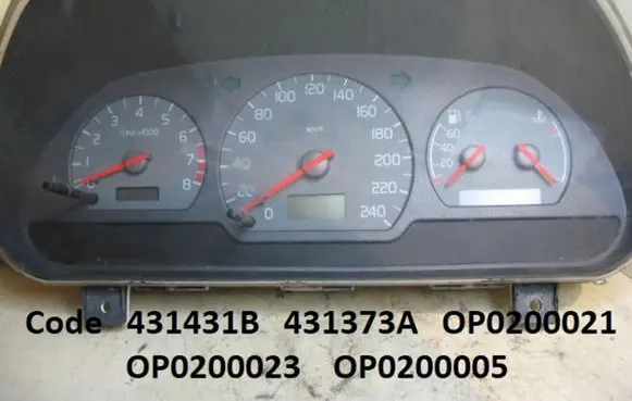 Volvo S40, V40 Speedometer (instrument cluster) 431431B 431373A