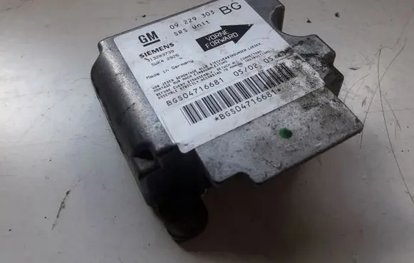 Opel Zafira A Airbag control unit/module 09229303