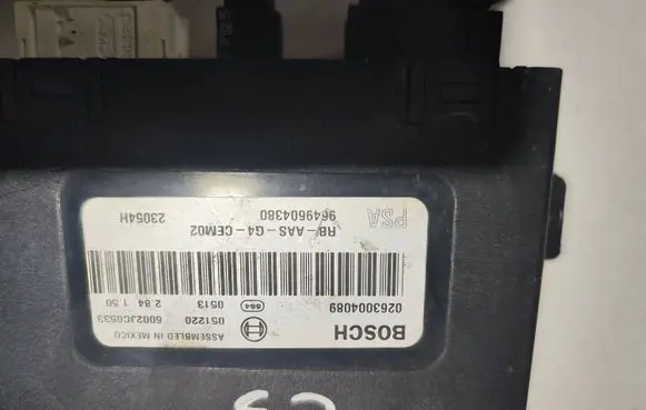 Citroen C5 Engine control unit/module 9649604380 6002J00533 0263004089