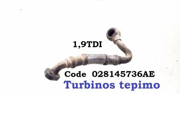 Volkswagen PASSAT B4 Turbo turbocharger oiling pipe/hose 028145736AE