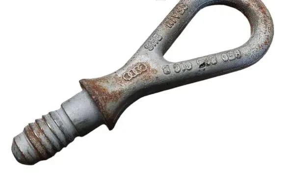 Towing hook eye