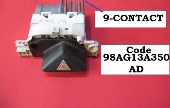 Ford Focus Hazard light switch 98AG13A350AD