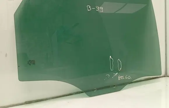 Seat Leon (5F) Rear door window glass 43R004524 DOT211M91AS3 E000191