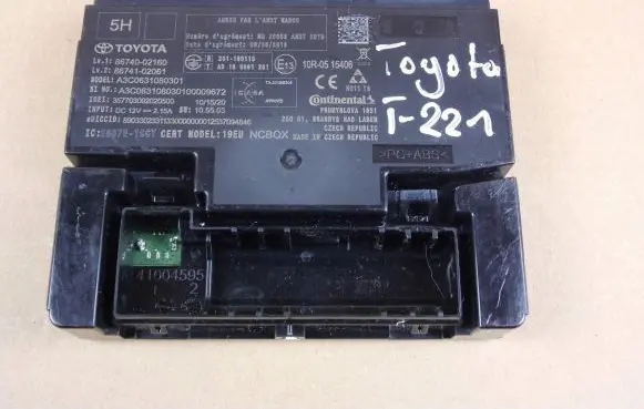 Toyota Corolla E210 E21 Other control units/modules 8674002160 8674102061 A3C0631080301