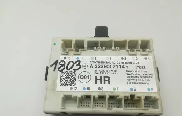 Mercedes-Benz S W222 Door control unit/module A2229002114 A2C7408880800