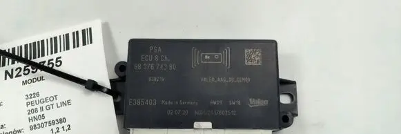 Peugeot 208 II Parking PDC control unit/module 