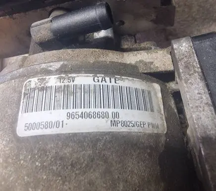 Citroen C5 Air suspension compressor 9654068680 MP8025GEP