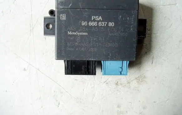 Peugeot 3008 I Parking PDC control unit/module 9666663780