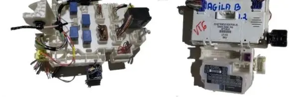 Opel Agila B Fuse box set