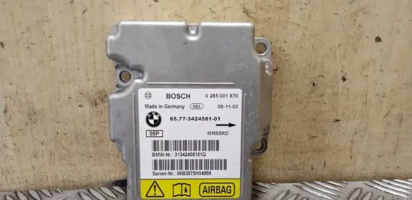BMW X3 E83 Airbag control unit/module 0285001870 65773424581 3424581