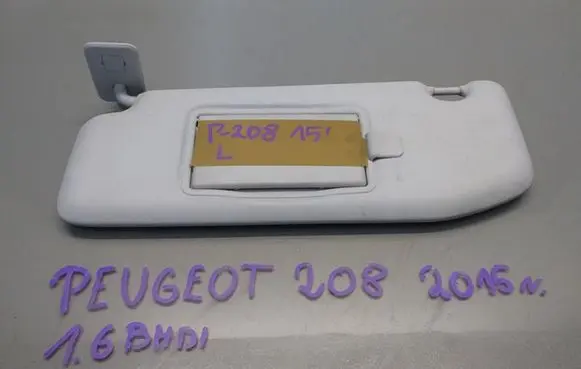 Peugeot 208 Sun visor