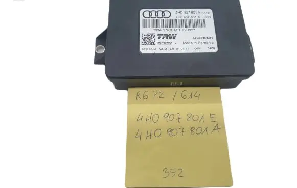Audi A6 C7 Hand brake control module 4H0907801E 4H0907801A