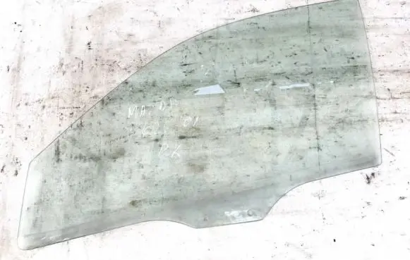 Mazda 626 Front door window glass four-door