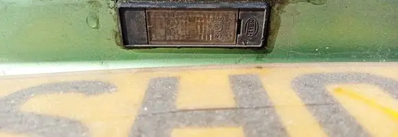Peugeot 307 Number plate light 