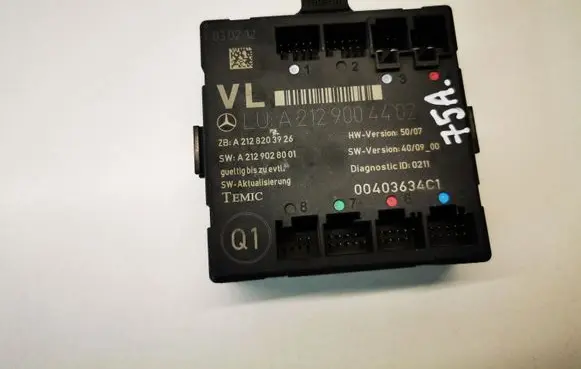 Mercedes-Benz C W204 Door control unit/module A21290044402