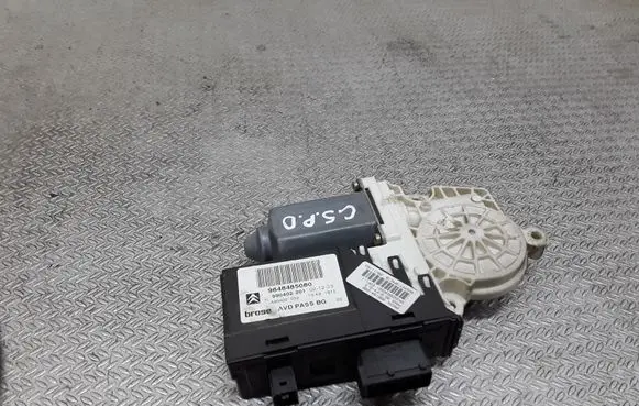 Citroen C5 Front door window regulator motor 9648485080
