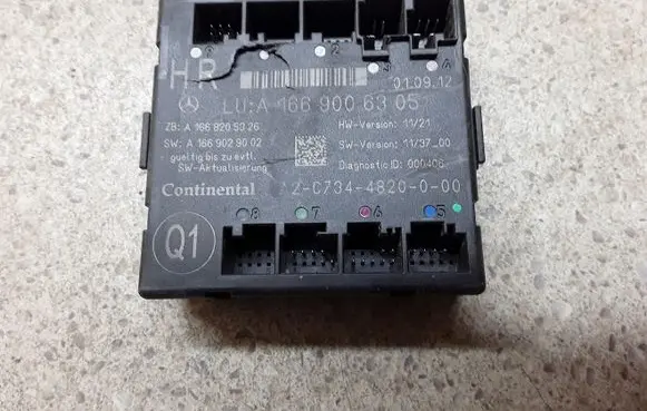 Mercedes-Benz GL X166 Door control unit/module A1669006305