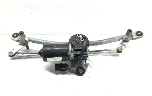 Front wiper linkage and motor