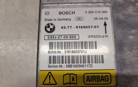 BMW 1 E81 E87 Airbag control unit/module 0285010066 6577916605701 E89X0709500