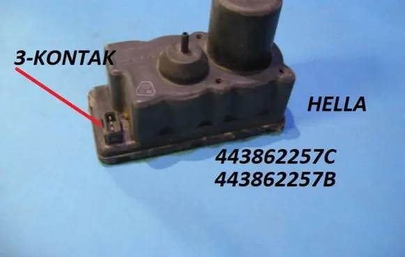 Audi 80 90 B2 Central locking vacuum pump 443862257C 443862257B