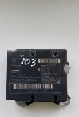 Chrysler Town & Country V Airbag control unit/module 68105432AF 5WY89350 T0EJF320200139