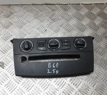 BMW 5 E60 E61 Climate control/heater control trim 51457063145 14121810 79064379